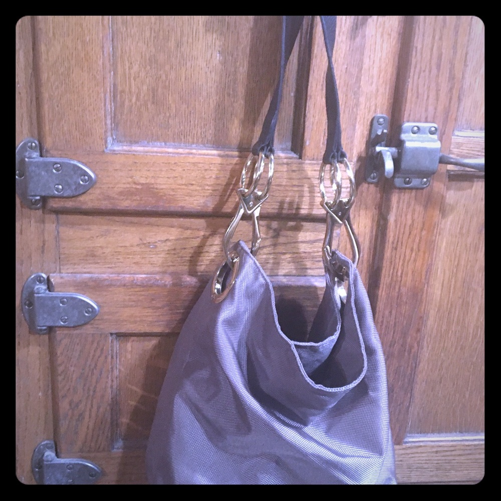 JPK Paris 75 Bark Khaki Nylon Bucket Bag Tote